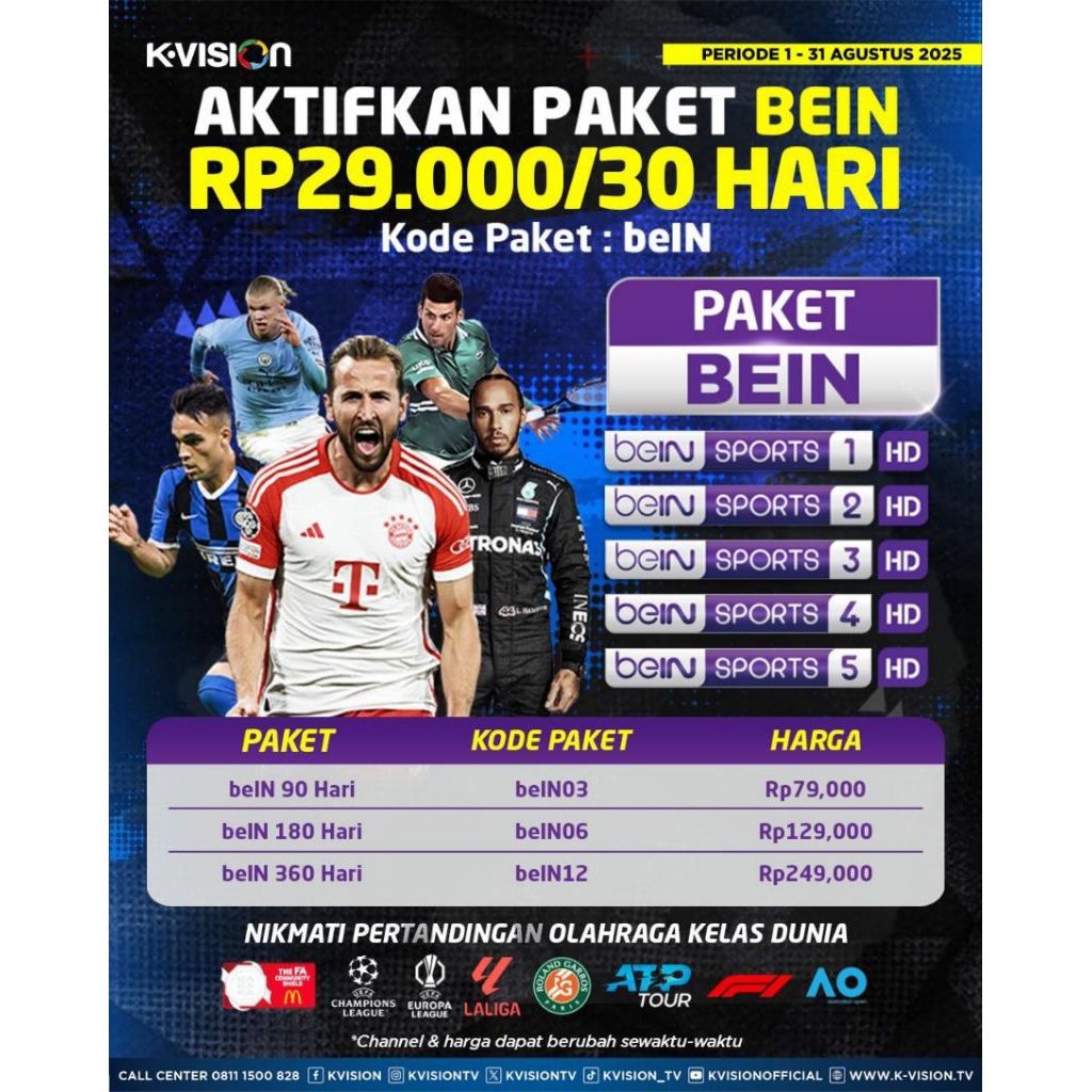 PAKET BEIN SPORT K VISION