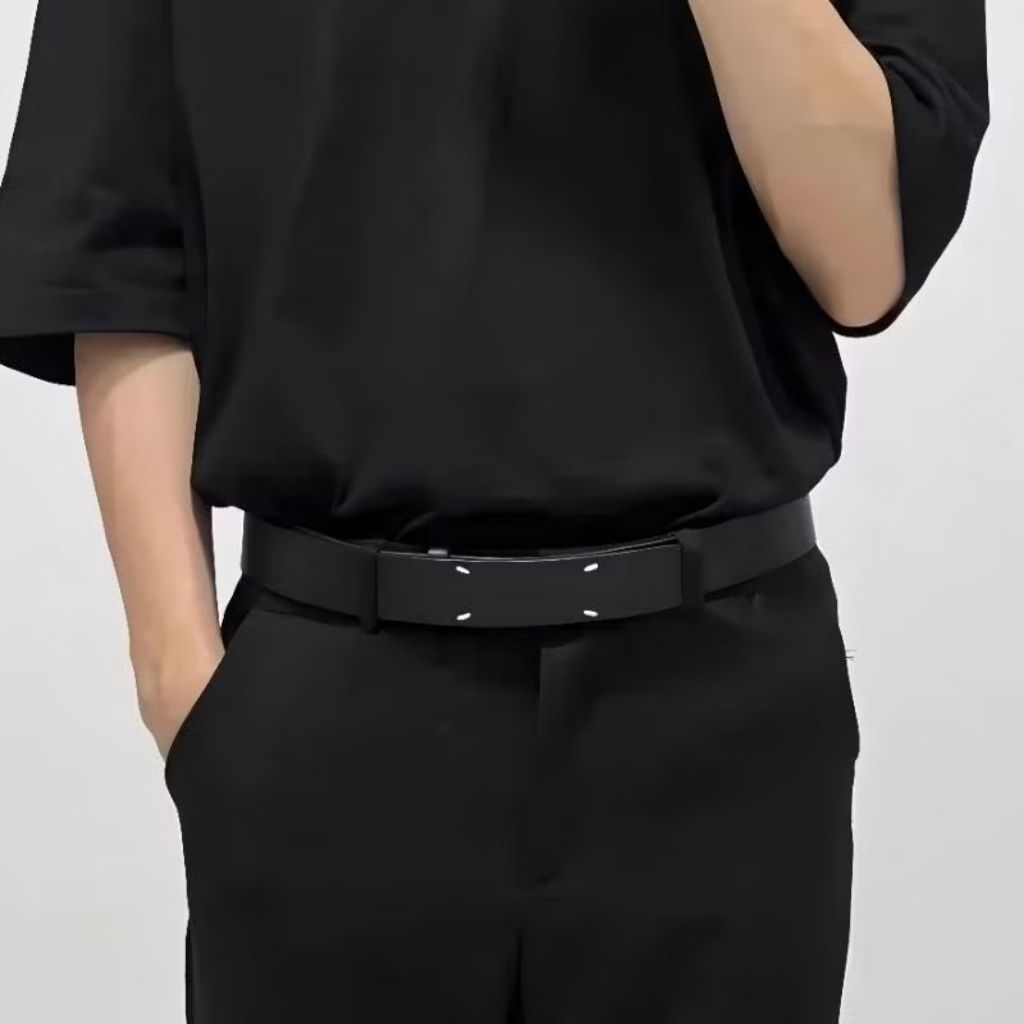 Maison Margiela Black Four Stitches Belt