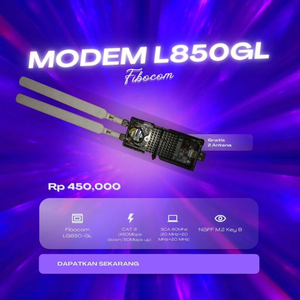 Modem Fibocom L850GL Modem Rakitan