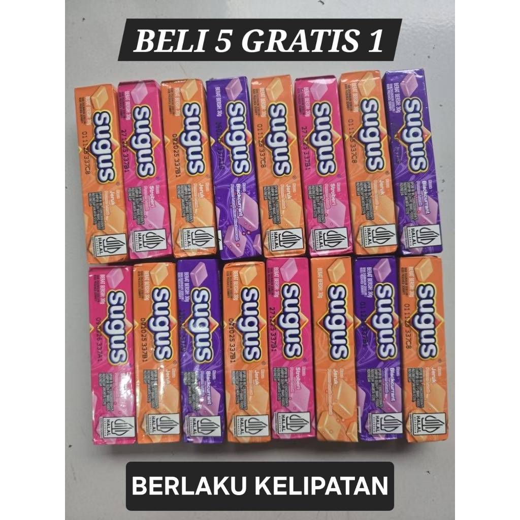 

[READY STOCK] Permen Lunak Sugus Stick Rasa Jeruk / Stroberi / Blackcurrant 30gram