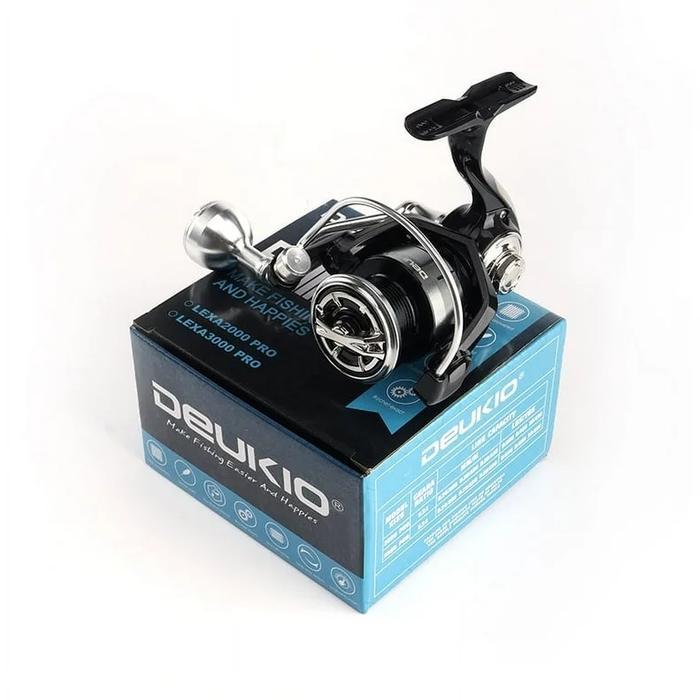 Rell Reel Pancing Deukio Lexa Pro Full Metal Body Aluminium Round Knob Power Handle SW Reel Pancing 