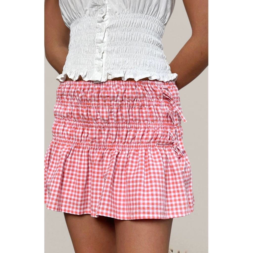 MINI SKIRT LINEN SUMMER Y2K STYLE