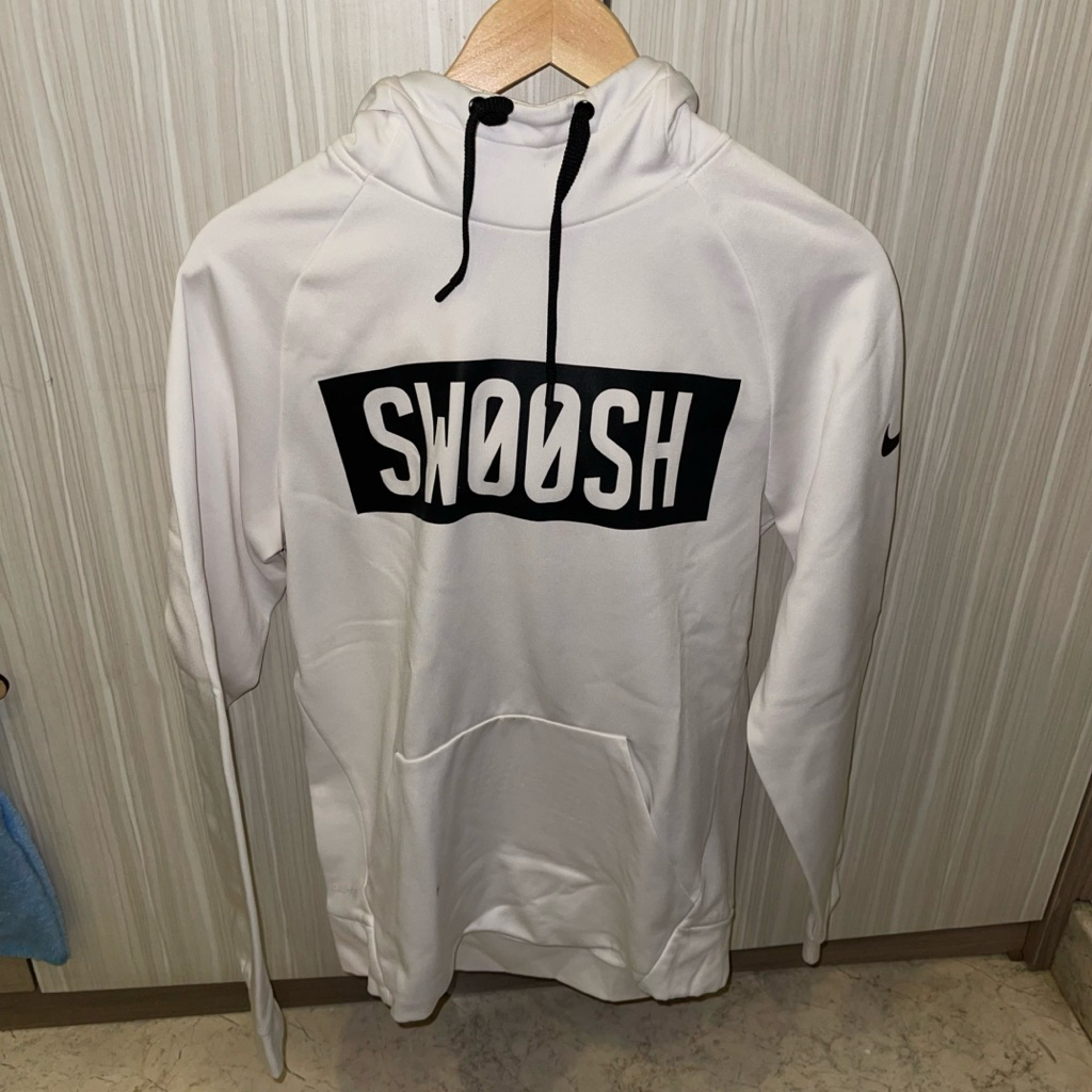 Preloved Hoodie Nike Swoosh Original Dri-FIT | White Size S USA (M Indonesia Slim Fit)