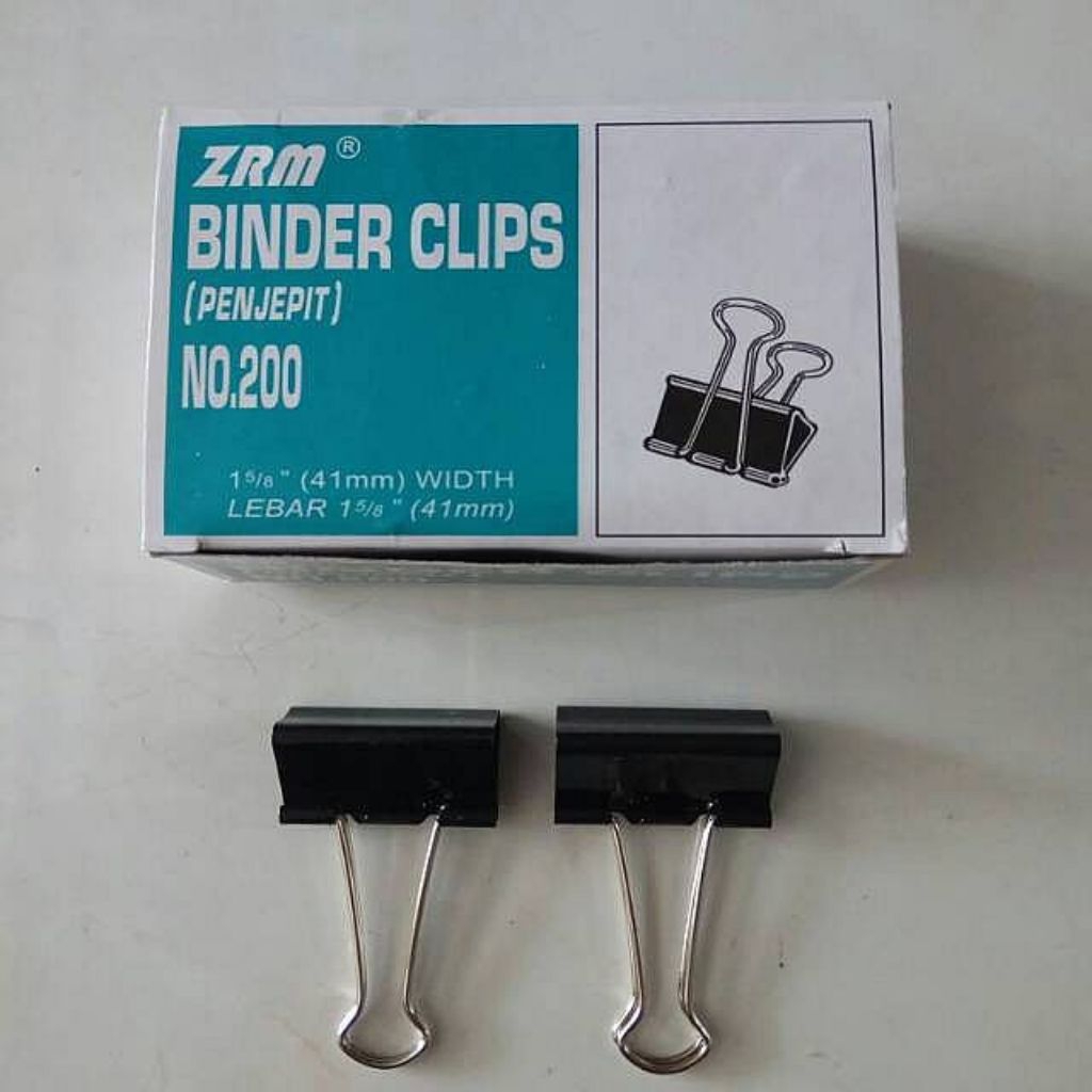 

binder clips/zrm 200/penjepit kertas/1 kotak 12pcs