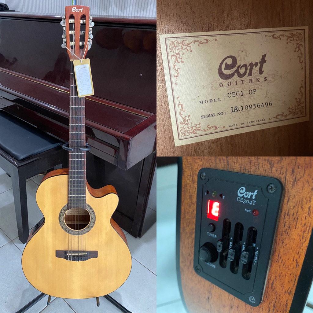GITAR SECOND ORIGINAL KLASIK ELEKTRIK CORT CEC1 OP