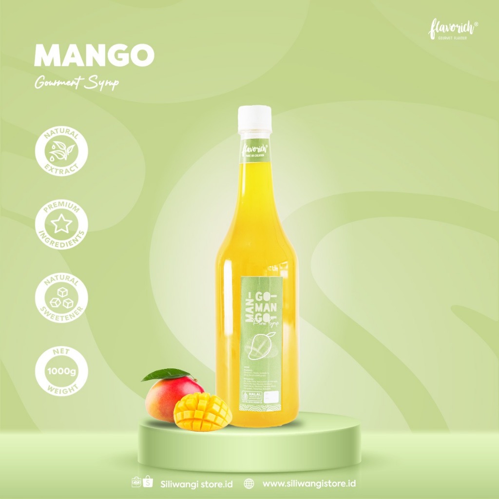 

FLAVORICH - Sirup Puree Mango / Gourmet Syrup / Sirup Untuk Hotel, Restaurant and cafe.