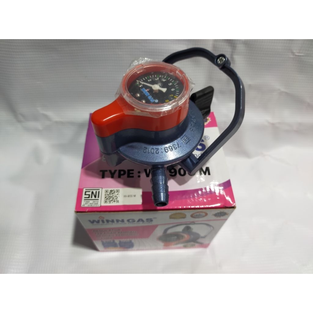 Regulator Winn Gas W900 Original / Regulator Winn Gas Paket+Selang/ Regulator Double Lock/ Regulator
