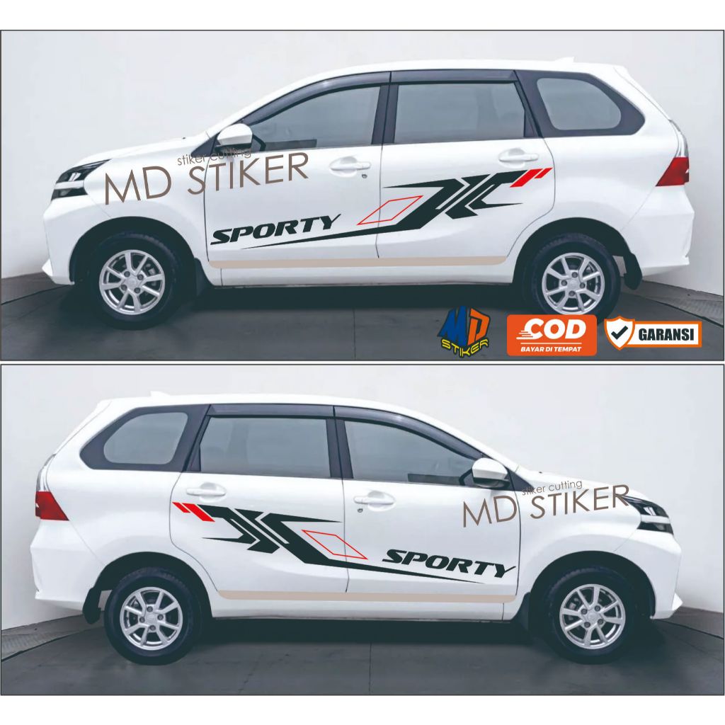 Stiker Cutting Mobil Avanza Keren Lis Variasi Body Samping Veloz