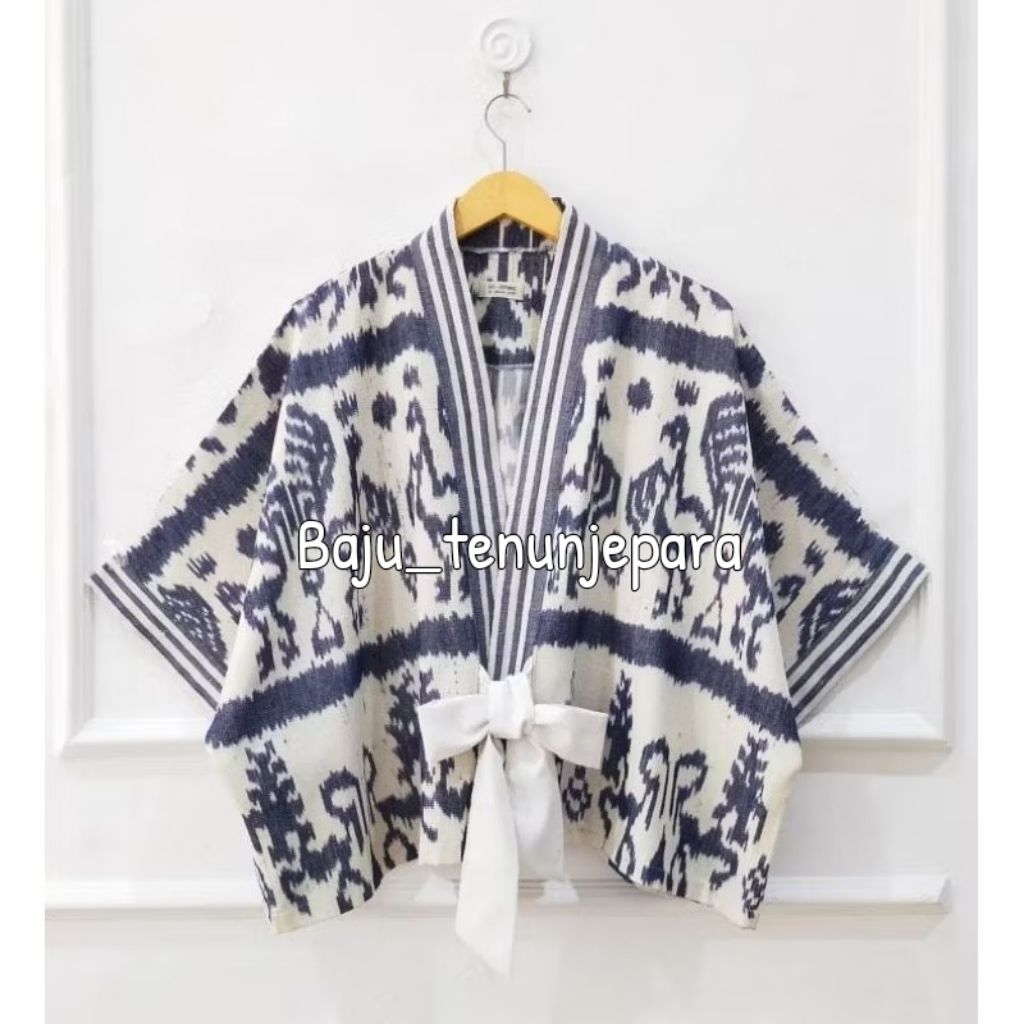 blouse batwing Tenun blouse tenun jepara atasan wanita outer tenun blazer kimono tenun kimono etnik