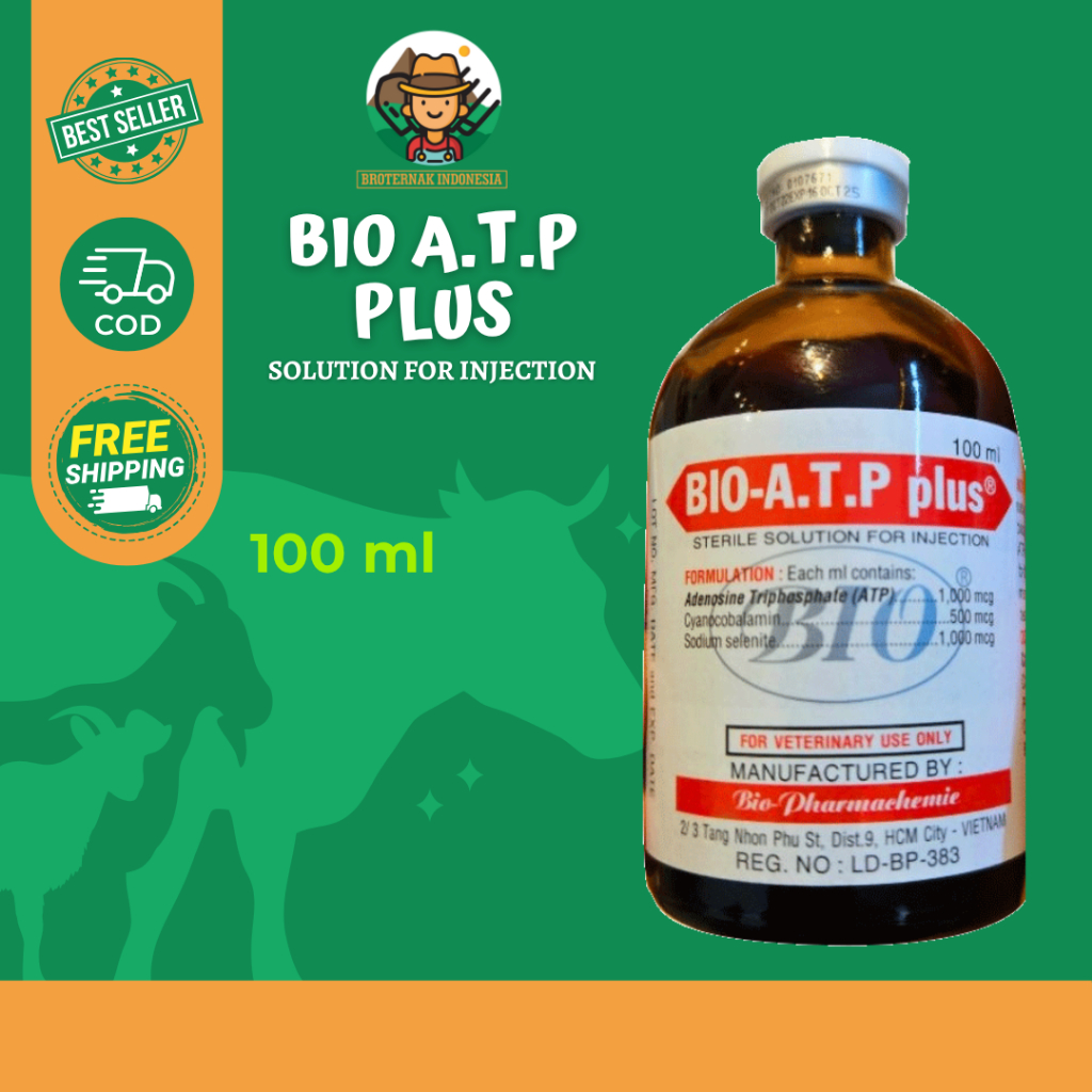 Bio Atp Plus 100 ml - Bio Atp Solusi Energi Instan - Bio Atp Ternak