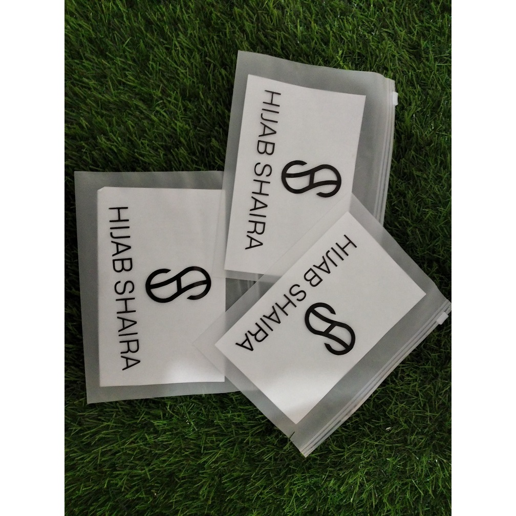[ 25 x 17 ]  POUCH HIJAB / ZIPLOCK CUSTOM LOGO / ZIPPER BAG / KEMASAN HIJAB / POUCH CUSTOM / ZIPPER 