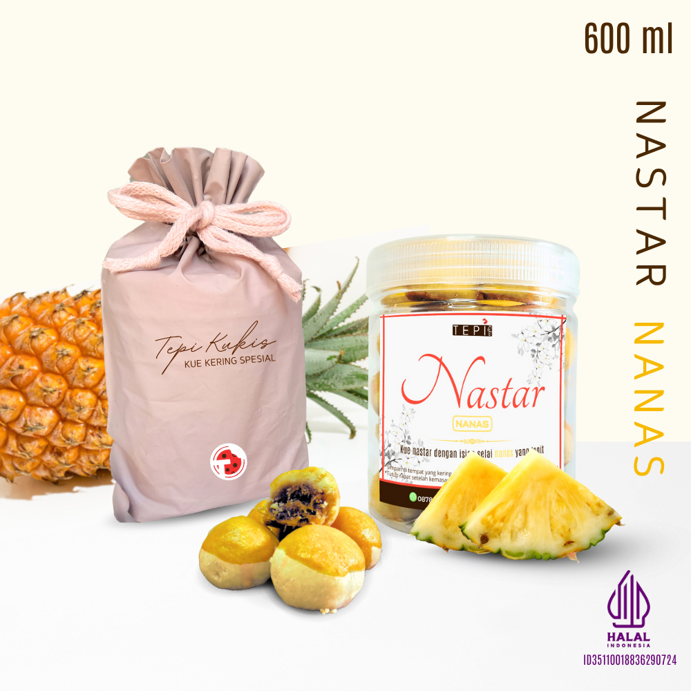

Kue Kering Nastar Nanas Lumer Cookies Spesial Toples 600ml