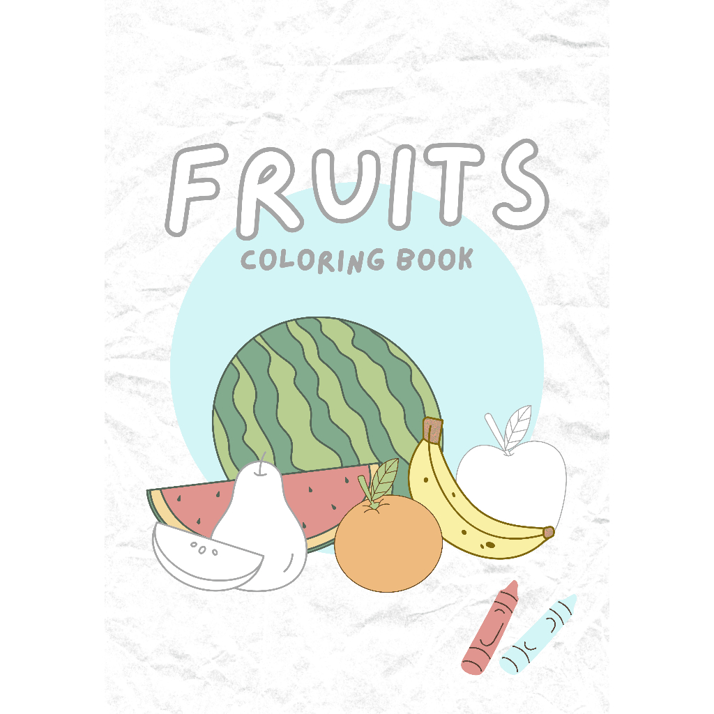 

Kertas Mewarnai Tema Buah - 10 Lembar A4