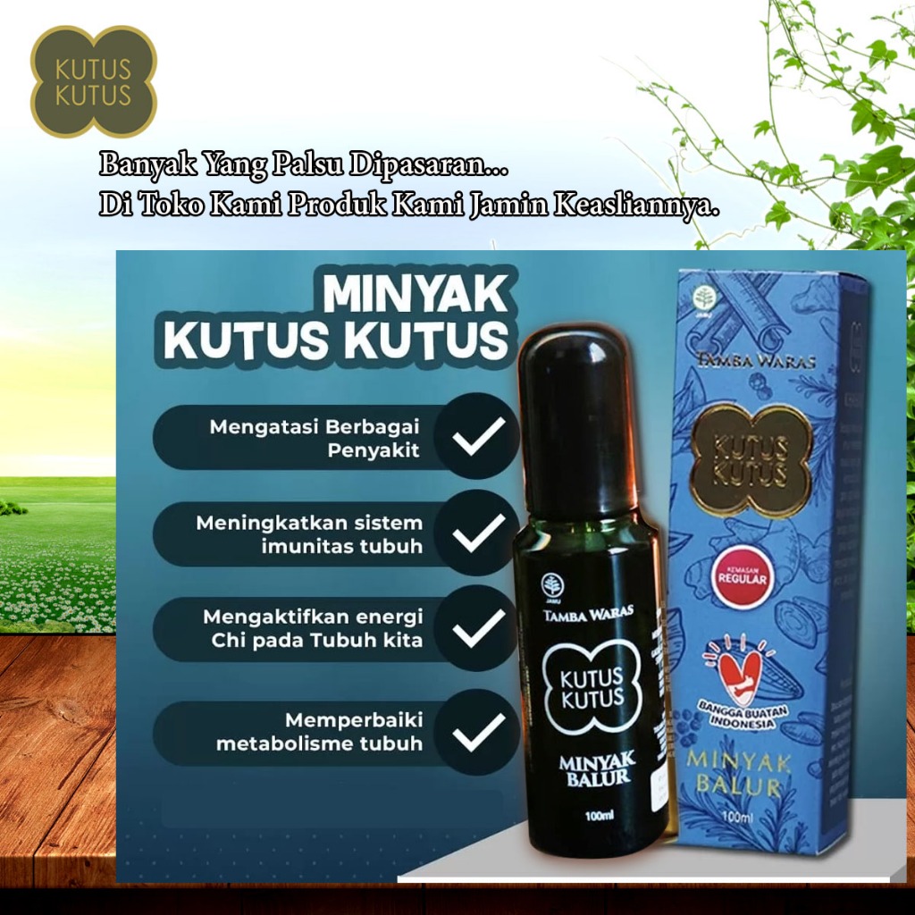 Minyak Kutus-Kutus Original 100% 100 ML - Minyak Balur Bayi Anak Dewasa