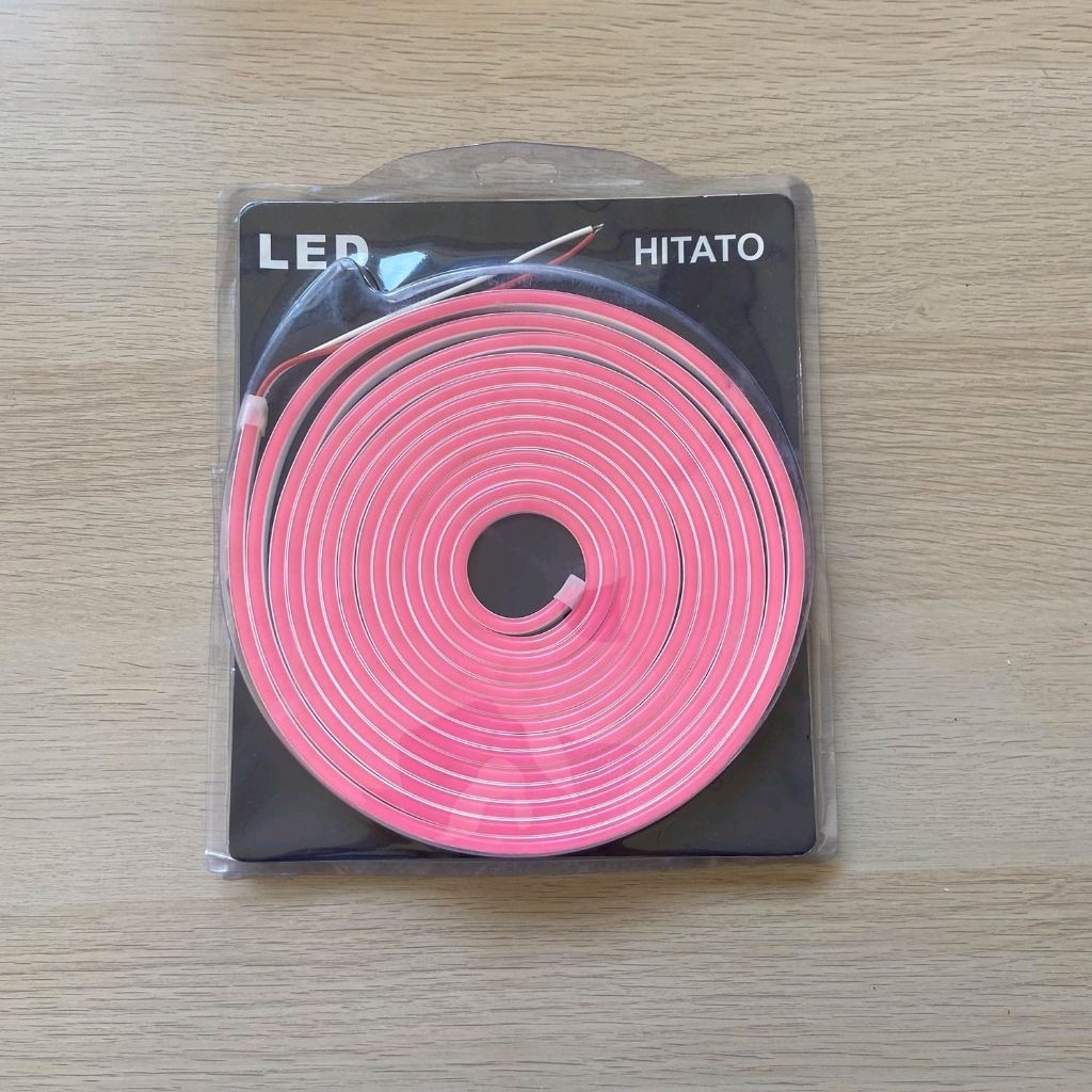 Lampu LED neon Flex/ Neon flexible strip light HITATO  5 m DC 12V pink