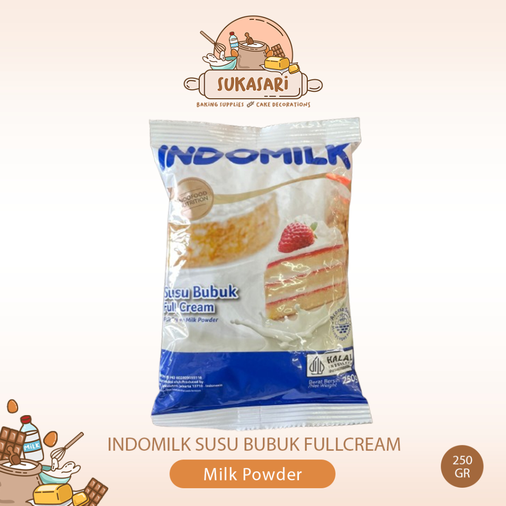 

Susu bubuk indomilk fullcream 250 gr / susu milk powder indo milk