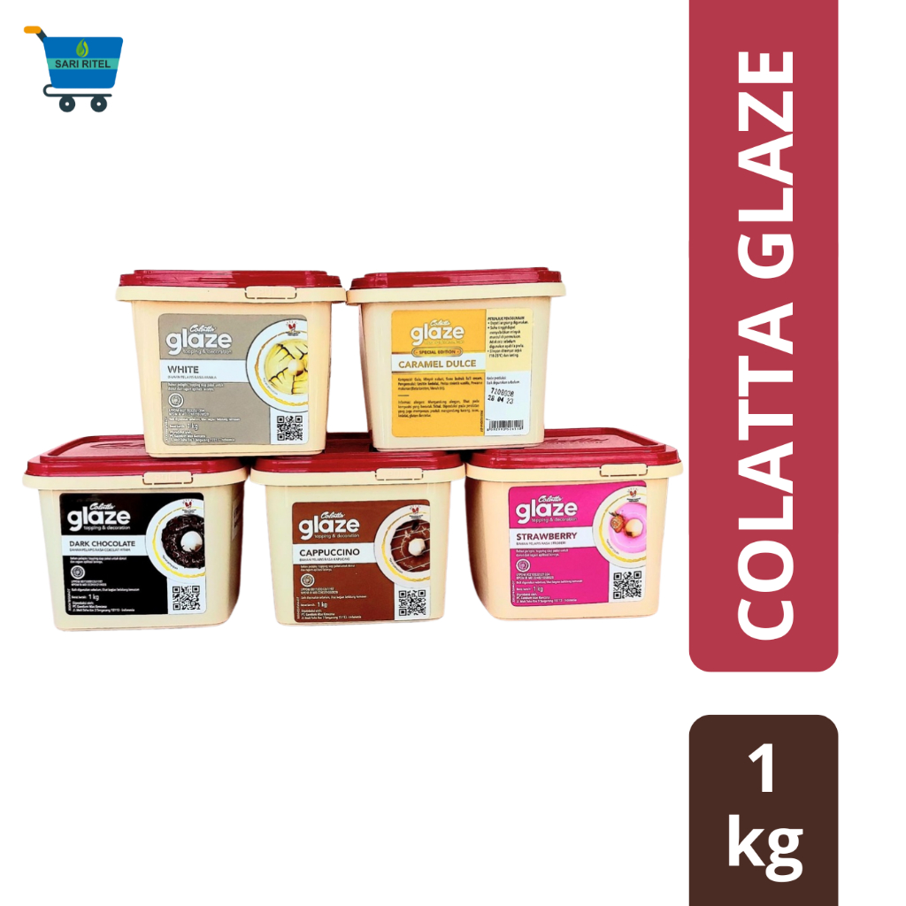 

COLATTA Glaze 1 Kg - Topping for Cake, Donat, and Roti