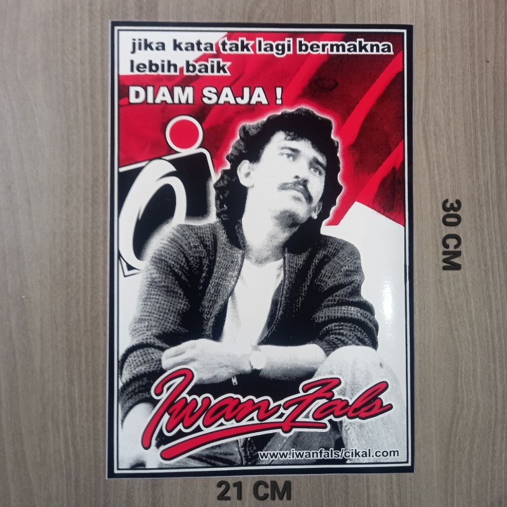 STIKER IWAN FALS OI BERSATULAH VINYL BESAR