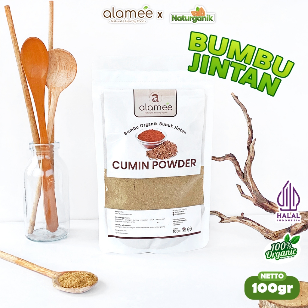 

ALAMEE Bubuk Jintan Cumin Powder Bumbu Dapur Instan Jinten Ground Caraway Seasoning 100Gr Naturganik