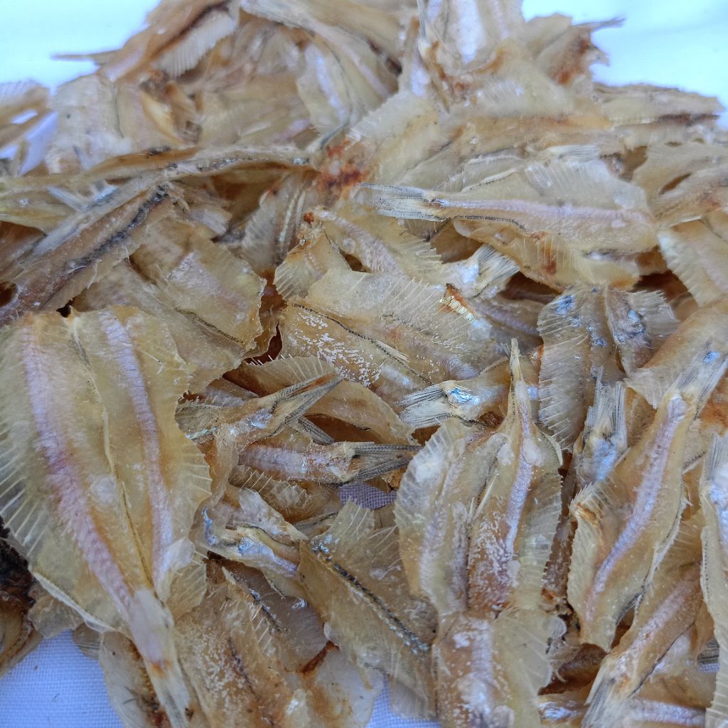 

ikan asin kering putri ayu/kaca tawar sedikit garam