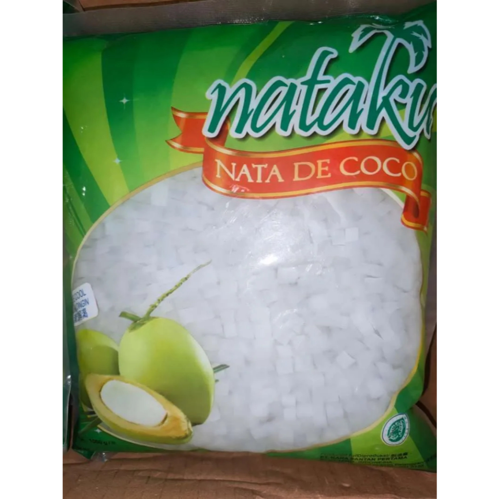 

NATAKU NATA DE COCO 1KG POTONGAN MINI / Nata de coco 1kg / NATAKU Nata De Coco KARA Potongan dadu kecil 5mm 1 kg by Kara [HALAL]