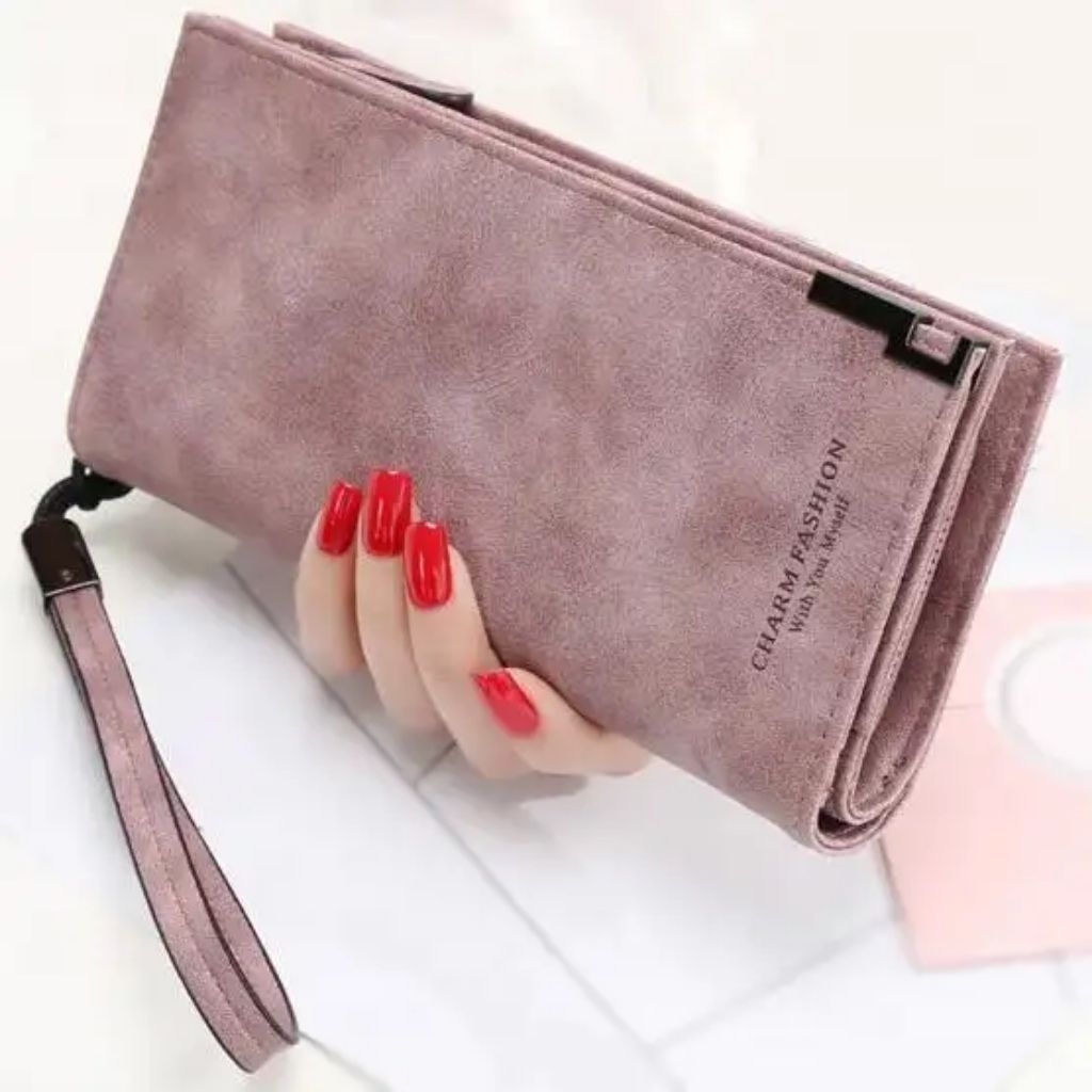 CHARM Dompet Panjang Wanita Dompet wanita Panjang Dompet kulit panjang wanita dompet kulit wanita