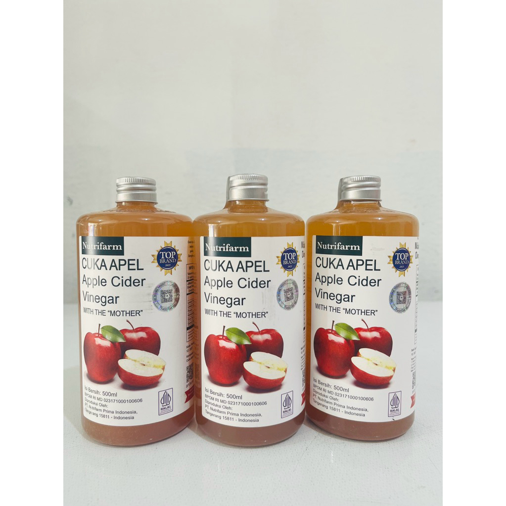 

Cuka Apple Nutrifarm 500Ml || Cuka Apel Nutrifarm Cider Vinegar With Mother 500Ml