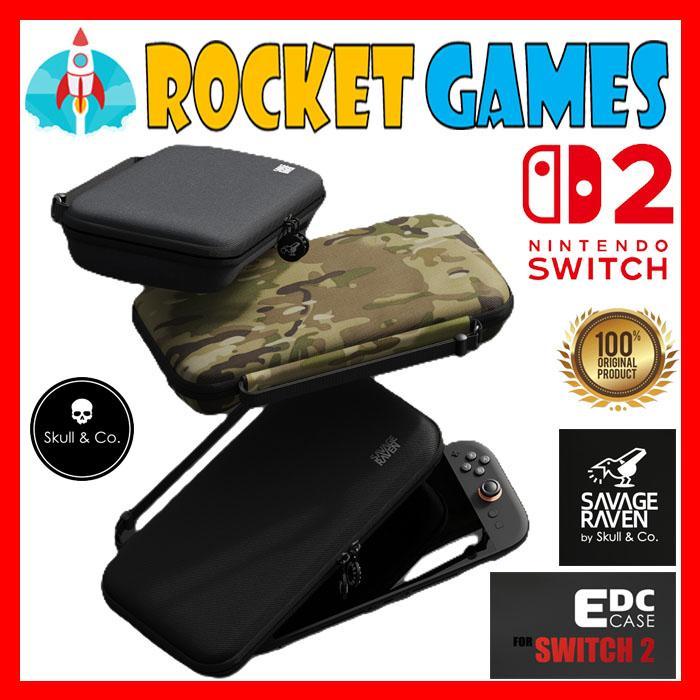 Skull & Co. Savage Raven EDC case Carrying Case Bag Pouch for Nintendo Switch 2