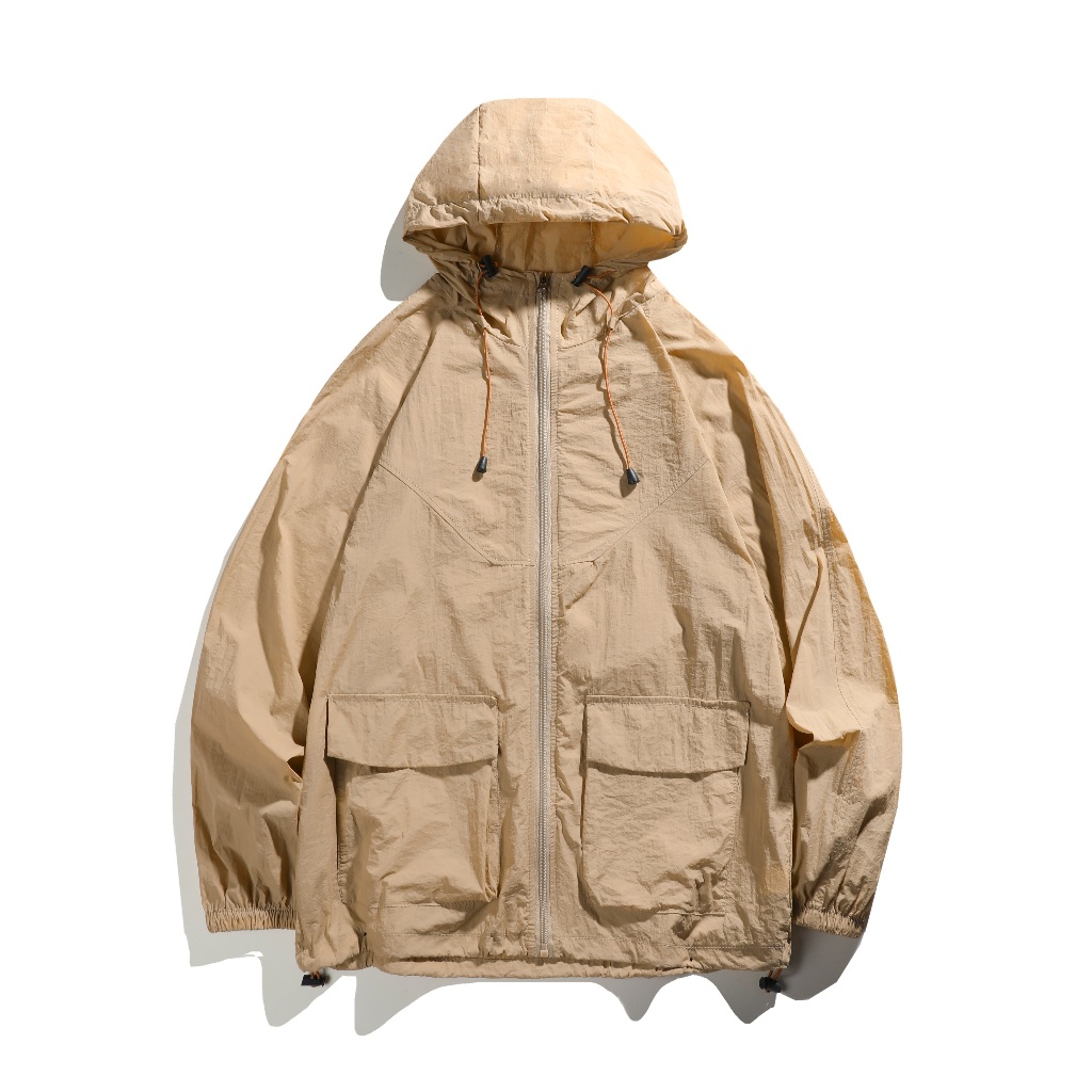 promo jfyou jaket cool silk anti uv - hoodie tipis nafas - desain minimalis pria wanita