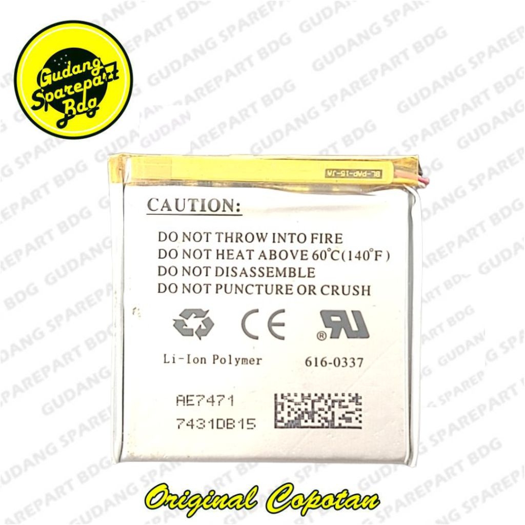 Baterai IPod Nano 3 second copotan