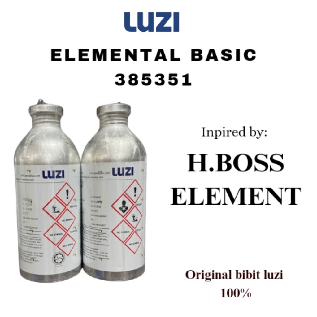 BIBIT ELEMENTAL LUZI | INSPIRED BY H BOSS ELEMENT | BIBIT LUZI 100ML REPACK