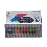 Cat Air 12 warna Osama / Water Colour 12 Warna/ Cat Lukis Air / Cat Kanvas Osama Simbalion/ Simbalio