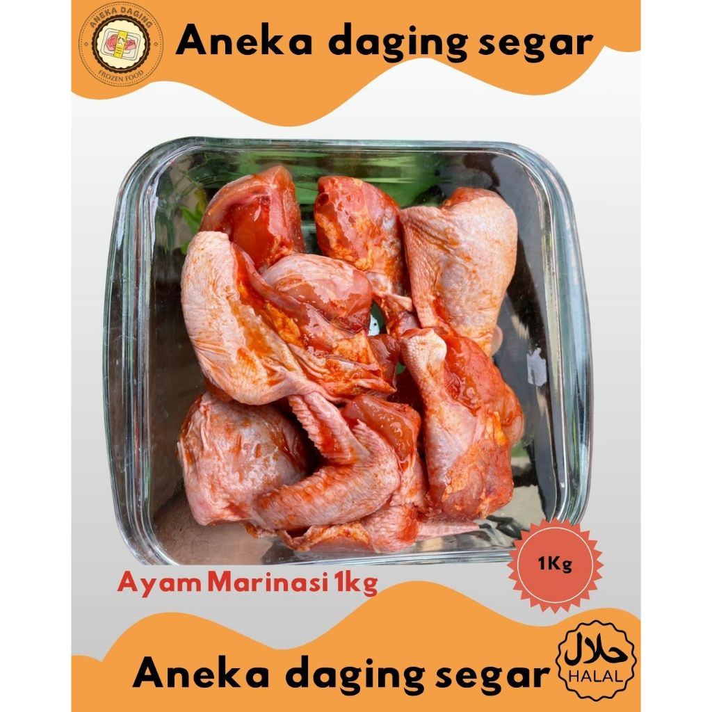 

Slice Marinasi Ayam original premium 1 kg Frozen / Ayam Slice Marinasi
