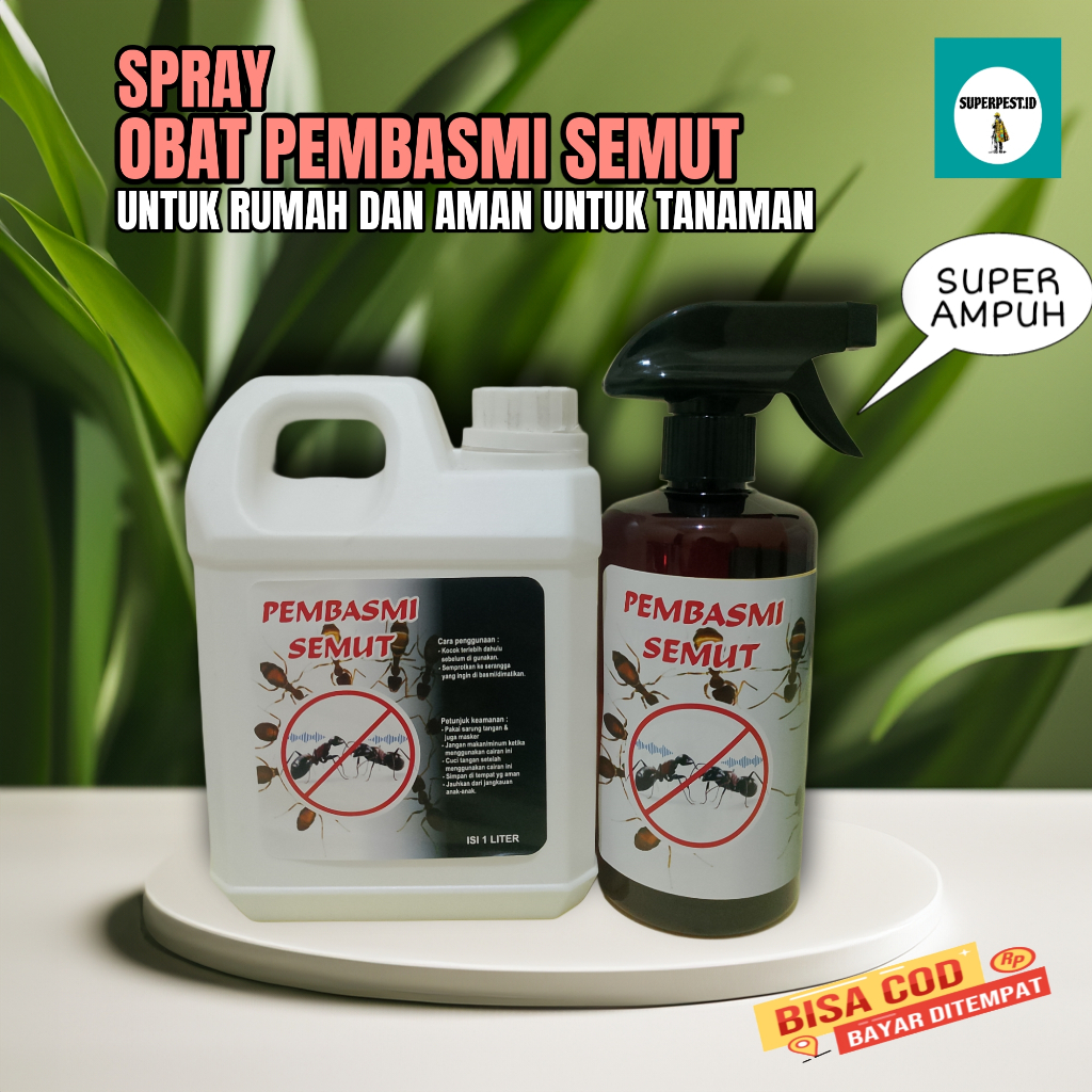 Superpest.id Pembasmi Semut Spray Super Ampuh | Obat pembasmi Semut Aman Untuk Tanaman | Cairan Obat