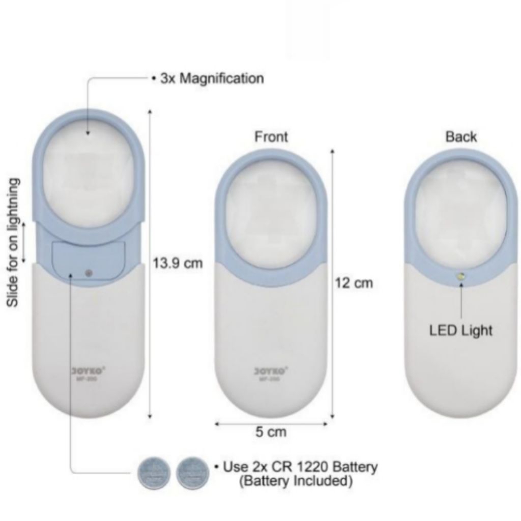 

Kaca Pembesar Lampu LED Magnifier Light