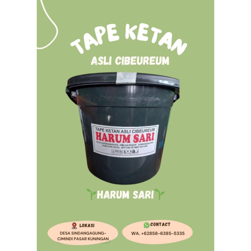 

tape ketan HarumSari#tape ketan ember kecil# oleholehkhaskuningan