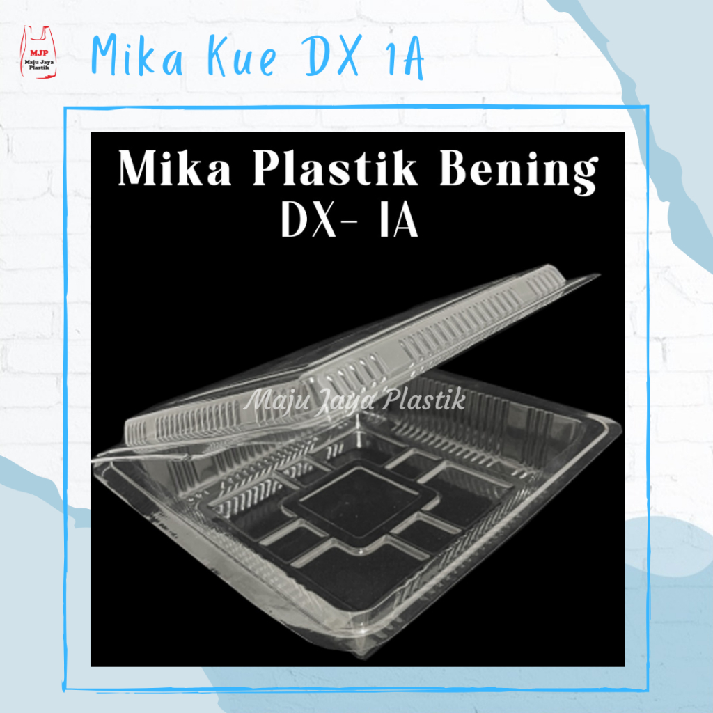 Mika Kue Plastik Bening DX Lux 1A Wadah Mika Kue Kering Basah Packing Makanan Bolu Ketan Viral