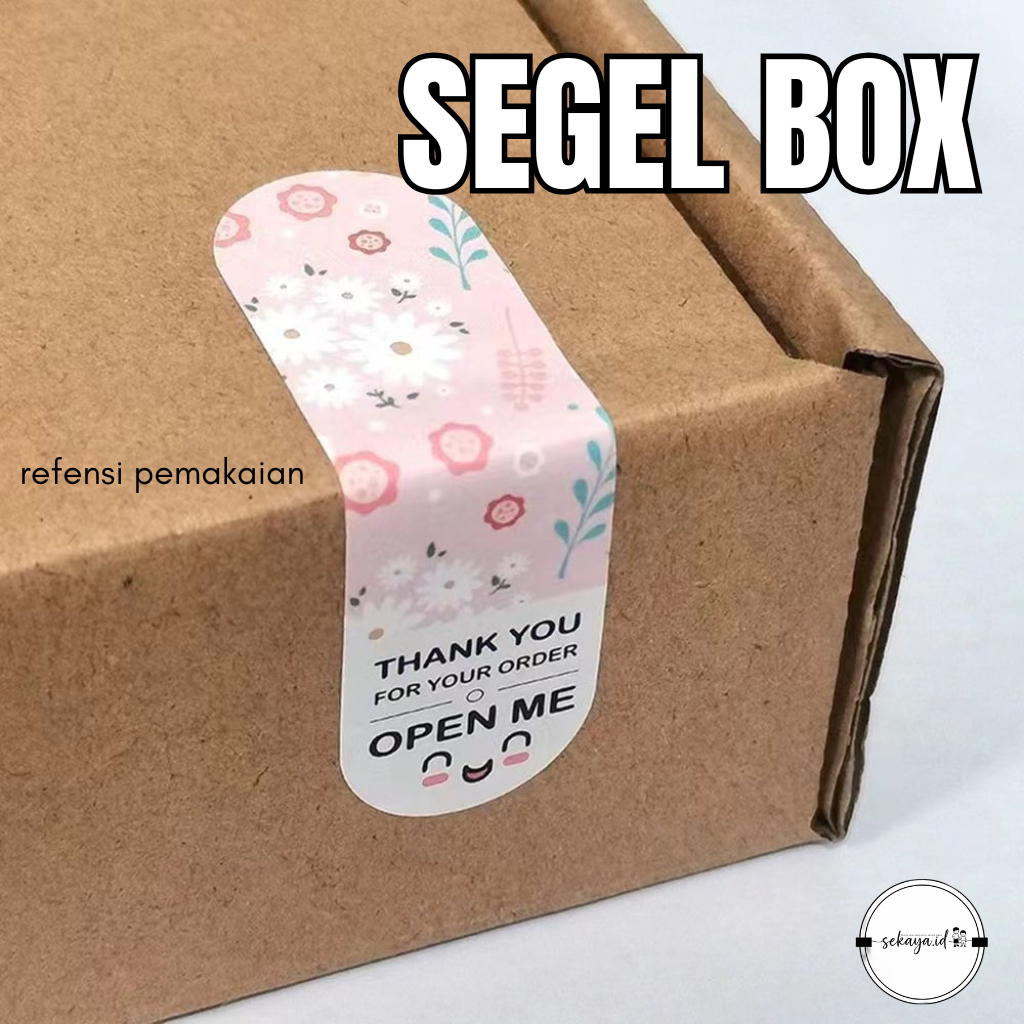 

(SEKAYA.ID) STICKER SEGEL BOX\SEGEL KEMASAN\SEGEL PACKAGING
