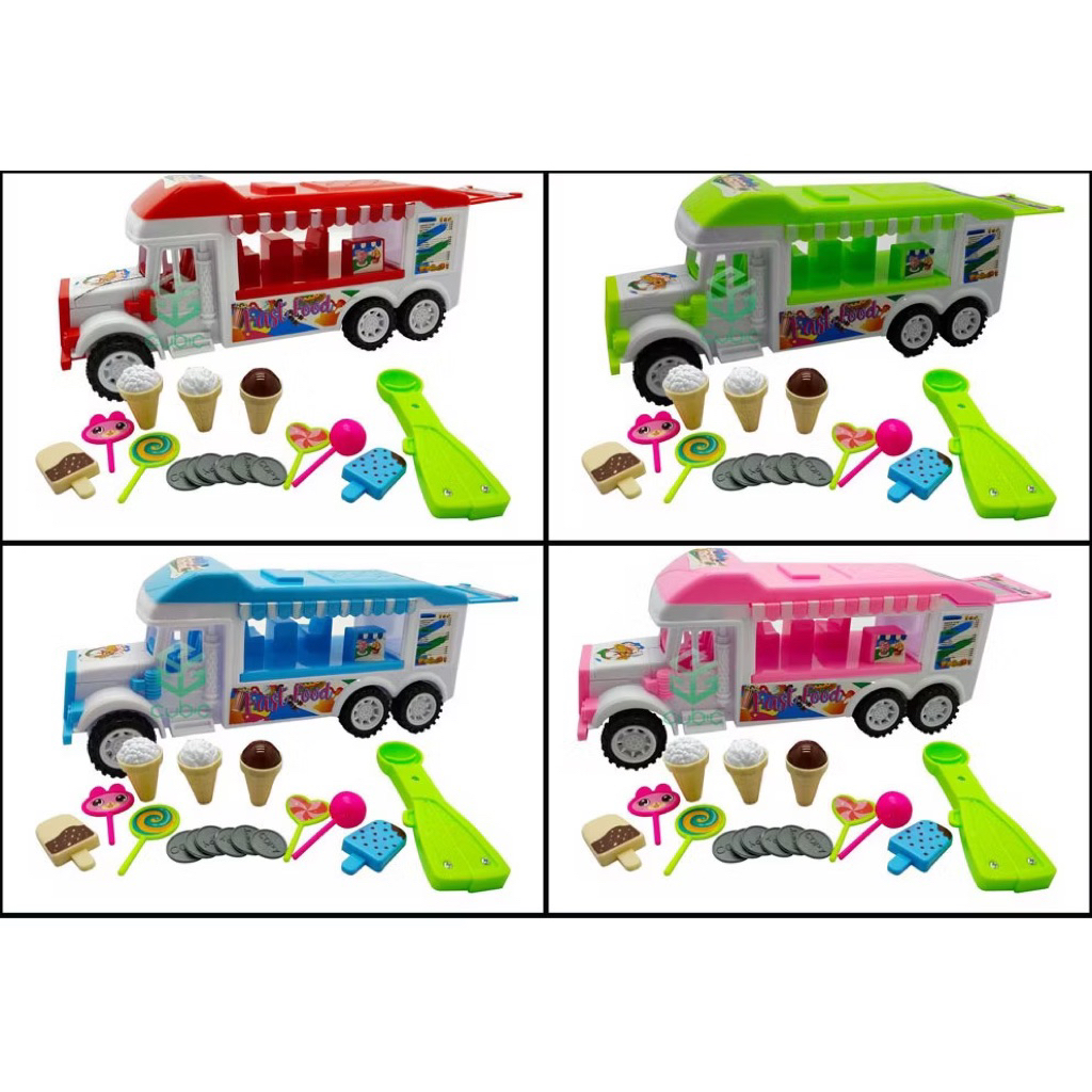 ( BISA COD ) PROMO Mainan Anak Mobil Truck Delicious Fast Food Mainan Anak Mobil Truck Makanan