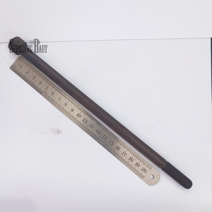 M12 x 250 Baut L Baja Hitam 12.9 Hex Socket Screw M12x250