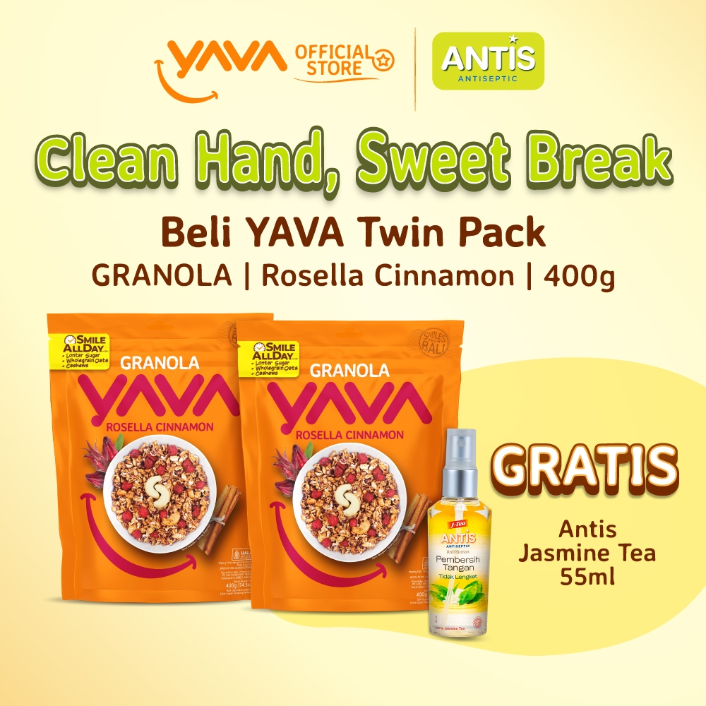 

YAVA Twin Pack Granola Rosella Cinnamon (2 x 400g)