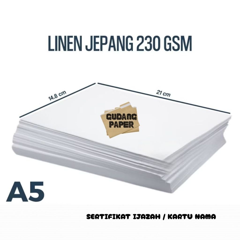 

Kertas Sertifikat Linen A5 isi 100 Lembar / Kertas Sertifikat A5 Linen