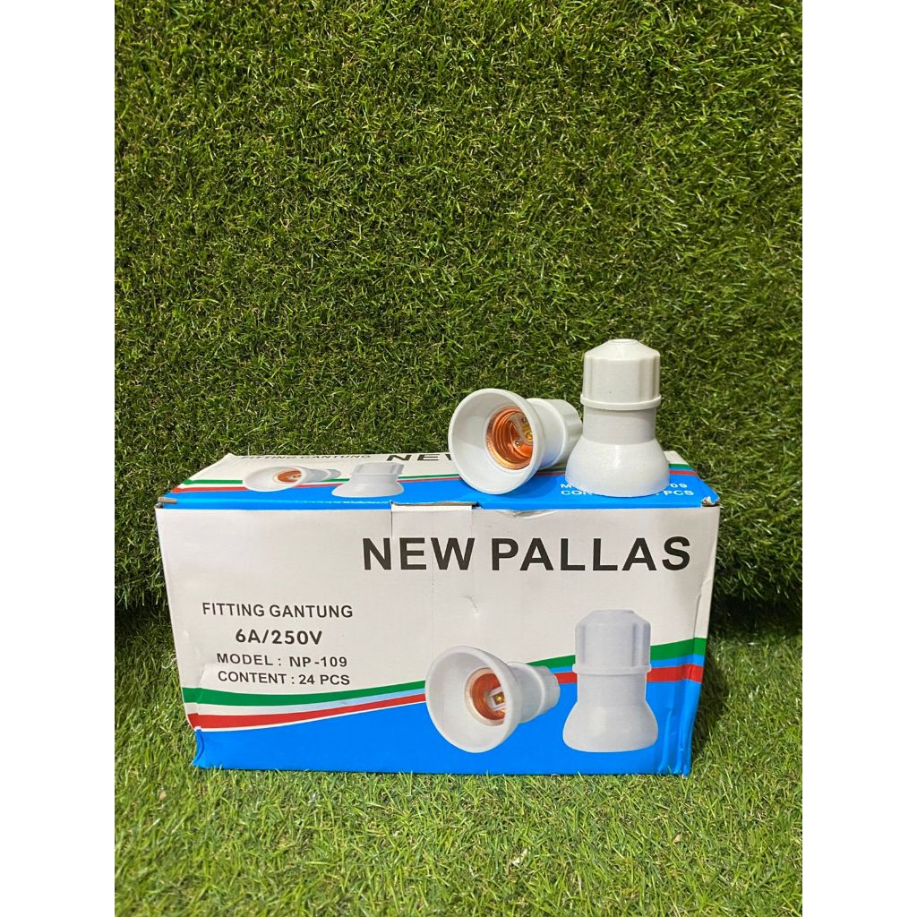 Fitting Gantung New Pallas 109 Putih / Fitting Lampu Gantung Outdoor