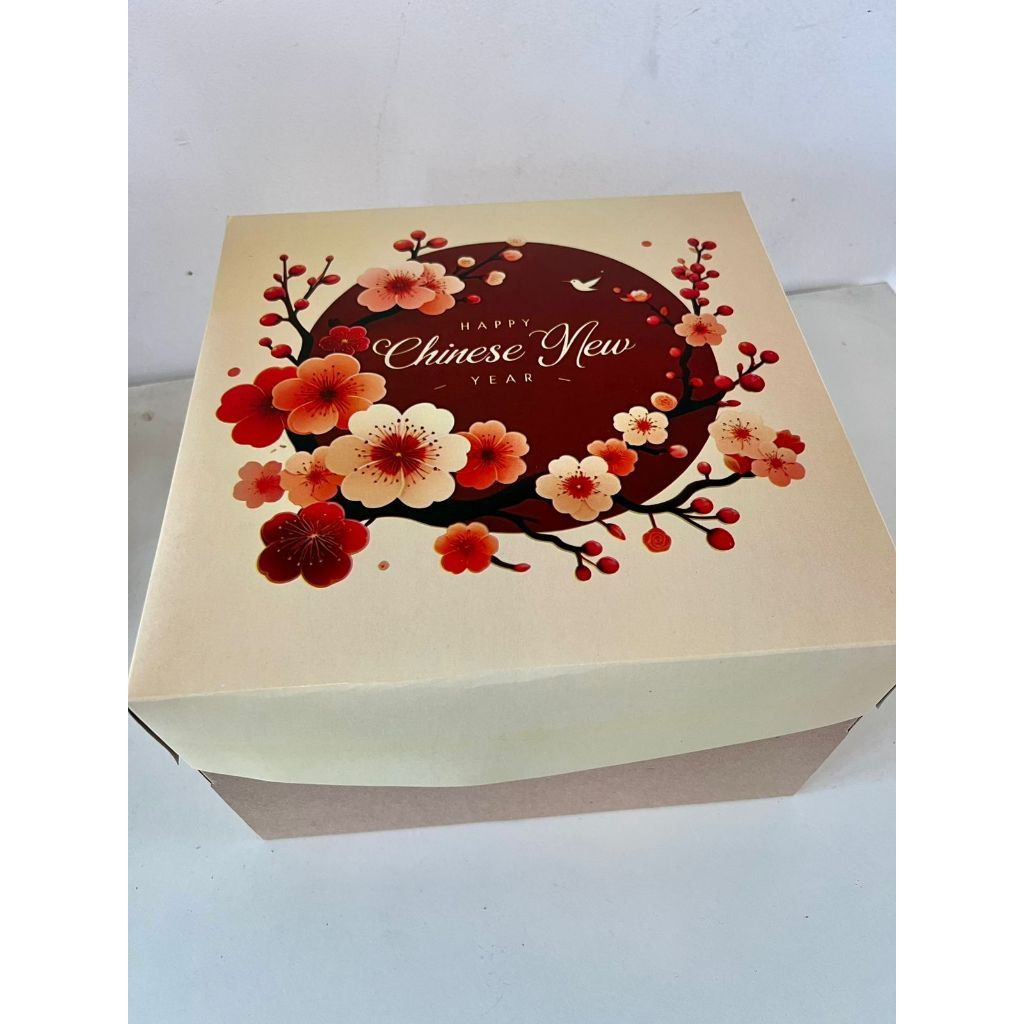 

(3 Pcs) Dus Kue Lapis Legit Motif Imlek Kotak Cake Chinese New Year 22x22cm Box Hampers Packaging