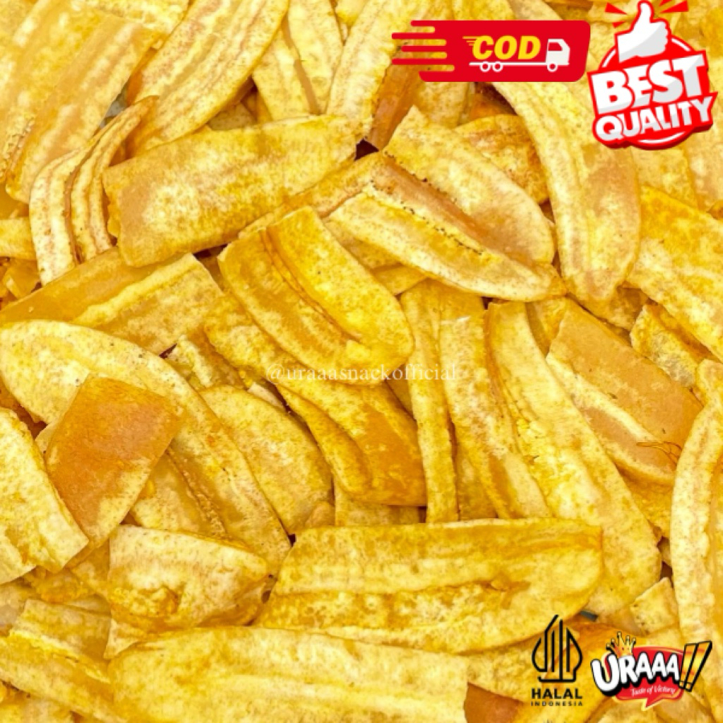 

(NEW) KERIPIK PISANG URAAA!! RASA ASIN GURIH TIPIS RENYAH NAGIH
