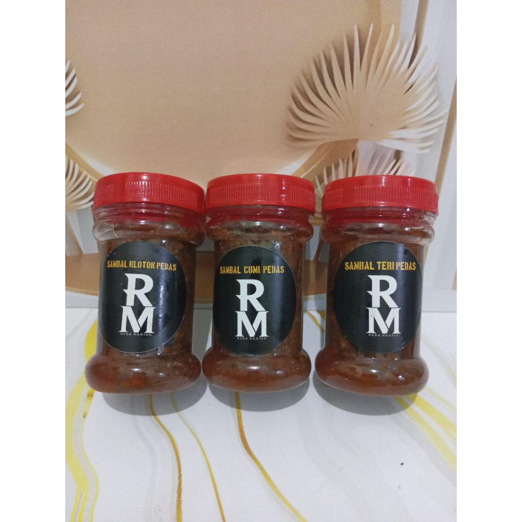 

paket hemat dapat 3 pcs ,sambal klotok Pedas,Sambal cumi pedas ,Sambal teri pedas,termurah enak higenis