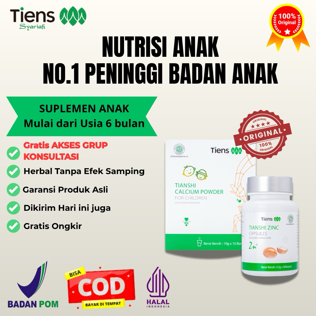 Peninggi Badan Anak Tiens | Peninggi Badan Anak Herbal | Kalsium Anak Herbal