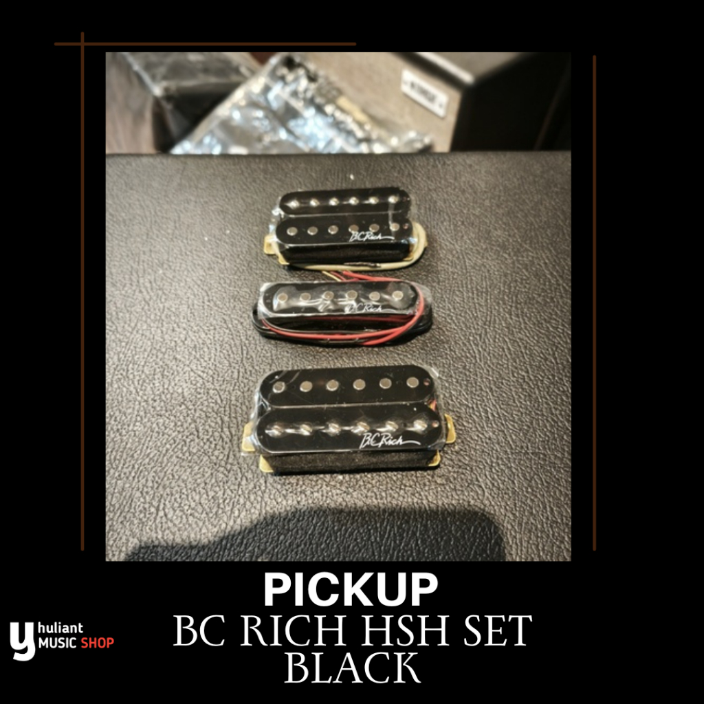 pickups bc rich black set hsh