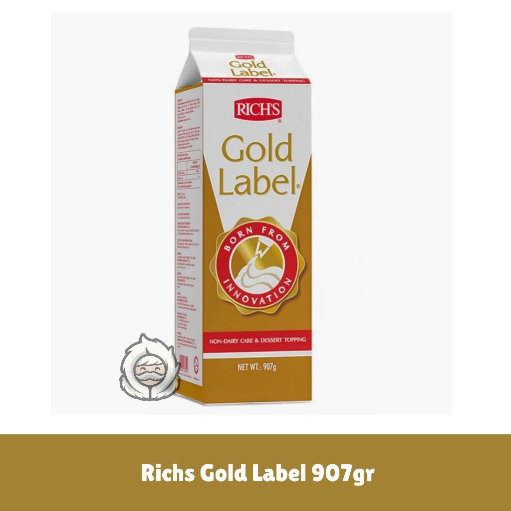 

Rich's Gold Label Whipping Cream 907gr / Rich Label Emas Whip Cream / Richs