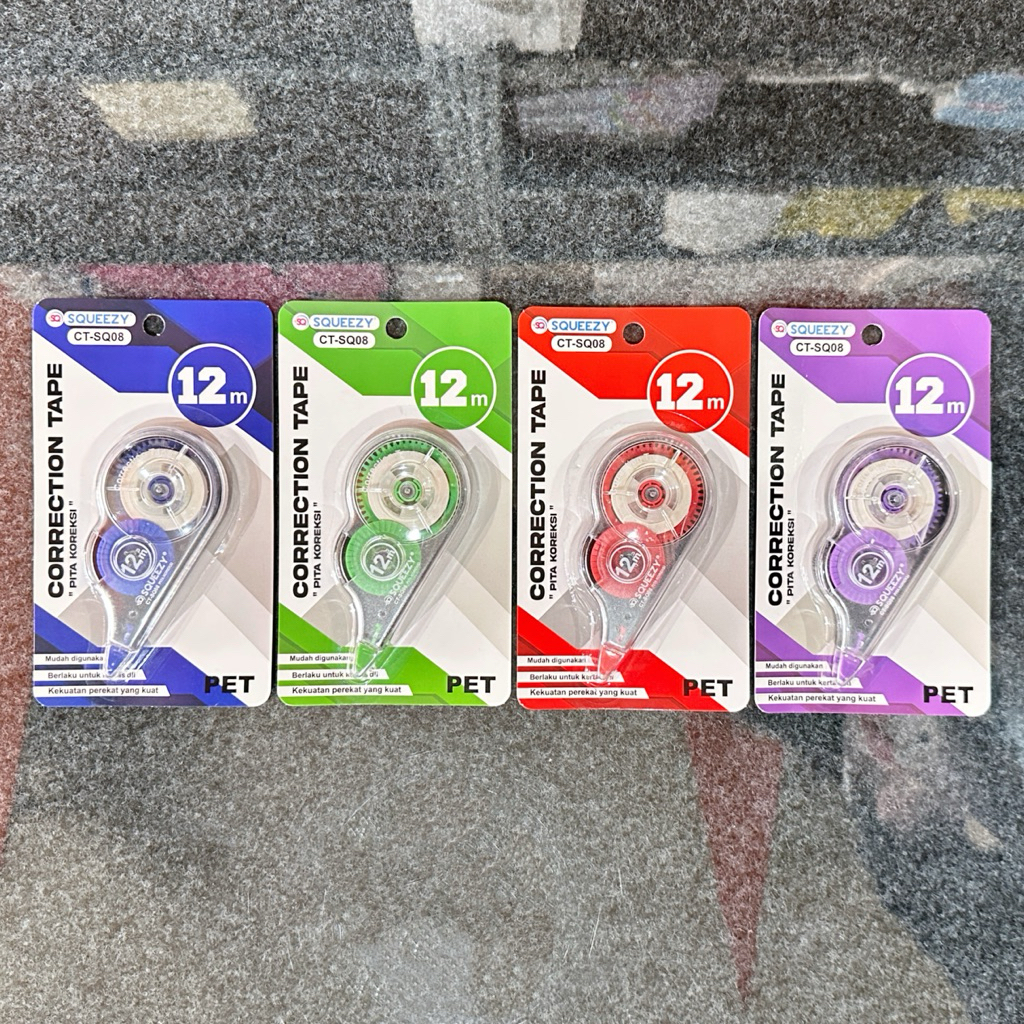

Correction Tape SQUEEZY CT-SQ08 Tipe X Pita Koreksi [1 PCS]